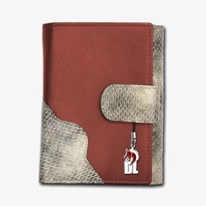 SCHLANGENOPTIK - Wallet - rot/grau SCHLANGENOPTIK - Wallet - rot/grau