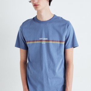 ADUR - Print T-shirt - sea blue ADUR - Print T-shirt - sea blue