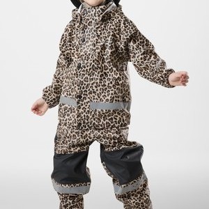 DROP RAIN SET - Rainsuit - black leopard DROP RAIN SET - Rainsuit - black leopard