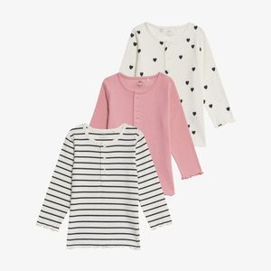 3PK  - Long sleeved top - pink mix