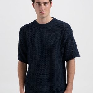 Print T-shirt - navy Print T-shirt - navy