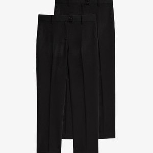 2PK SLIM ADJ - Trousers - black