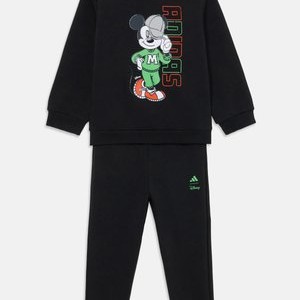 DISNEY MICKEY MOUSE UNISEX SET - Tracksuit - black/lime burst DISNEY MICKEY MOUSE UNISEX SET - Tracksuit - black/lime burst