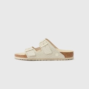 ARIZONA LENA WOVEN EMBOSS HEX NARROW - Sandals - ecru ARIZONA LENA WOVEN EMBOSS HEX NARROW - Sandals - ecru