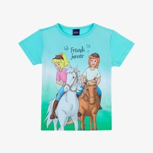 Print T-shirt - aruba blue