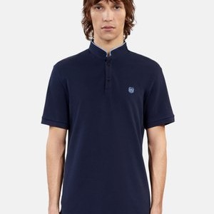 Basic T-shirt - navy piping navy Basic T-shirt - navy piping navy