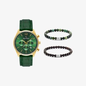 SET - Chronograph watch - gold farbend SET - Chronograph watch - gold farbend