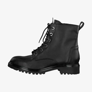 Platform ankle boots - black matt