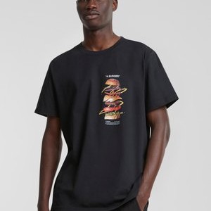 A BURGER - Print T-shirt - black A BURGER - Print T-shirt - black