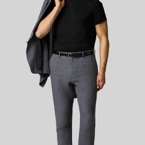 MERCERIZED CREWNECK - Basic T-shirt - black MERCERIZED CREWNECK - Basic T-shirt - black