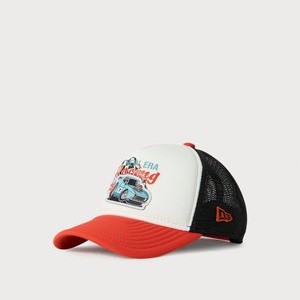 TRUCKER UNISEX - Cap - white/orange/dark blue TRUCKER UNISEX - Cap - white/orange/dark blue