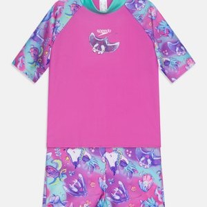 DIGITAL SHORT SLEEVE RASH UNISEX SET - Swimsuit - lilac DIGITAL SHORT SLEEVE RASH UNISEX SET - Swimsuit - lilac
