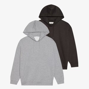 2 PACK - Sweatshirt - black/mottled grey 2 PACK - Sweatshirt - black/mottled grey