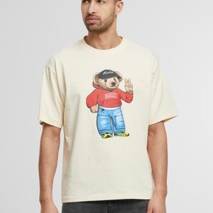 CHECK BEAR - Print T-shirt - buttercream CHECK BEAR - Print T-shirt - buttercream