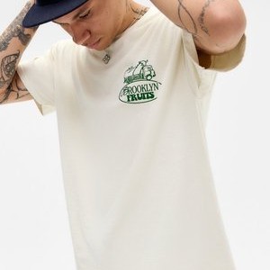 BROOKLYN FRUITS TEE - Print T-shirt - white BROOKLYN FRUITS TEE - Print T-shirt - white