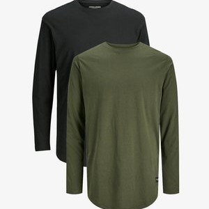 2ER PACK JENOA - Long sleeved top - forest night schwarz 2ER PACK JENOA - Long sleeved top - forest night schwarz
