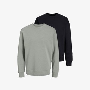 2ER PACK - Sweatshirt - schwarz grau 2ER PACK - Sweatshirt - schwarz grau