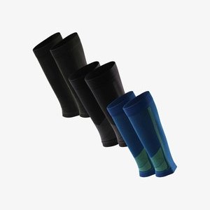 CALF COMPRESSION SLEEVES 3-PACK - Leg sleeves - black/grey/blue CALF COMPRESSION SLEEVES 3-PACK - Leg sleeves - black/grey/blue