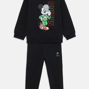 DISNEY MICKEY MOUSE KIDS UNISEX SET - Tracksuit - black/lime burst DISNEY MICKEY MOUSE KIDS UNISEX SET - Tracksuit - black/lime burst