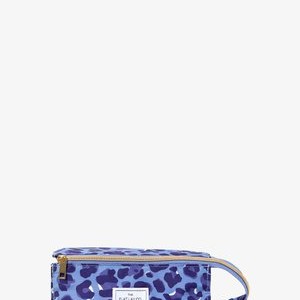 FLAT LAY MAKEUP BOX BAG - Wash bag - blue leopard FLAT LAY MAKEUP BOX BAG - Wash bag - blue leopard