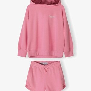 2 PCS SET - Tracksuit bottoms - neon pink