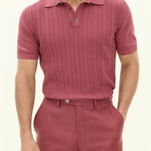 BARTO STRIPE - Polo shirt - wild red BARTO STRIPE - Polo shirt - wild red