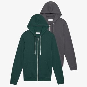 2 PACK - Zip-up sweatshirt - dark grey/dark green 2 PACK - Zip-up sweatshirt - dark grey/dark green