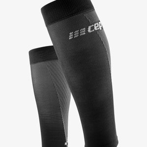 ULTRALIGHT CALF SLEEVES WOMEN - MADE IN GERMANY - Leg sleeves - black grey ULTRALIGHT CALF SLEEVES WOMEN - MADE IN GERMANY - Leg sleeves - black grey