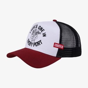 Cap - wine/black/offwhite