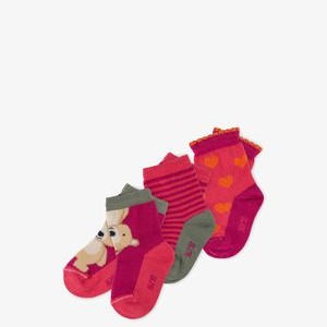 3 PACK FANCY FOREST - Socks - pink beere/grün