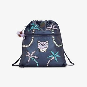 SUPERTABOO BTS ++ - Drawstring sports bag - admiral blue palm SUPERTABOO BTS ++ - Drawstring sports bag - admiral blue palm