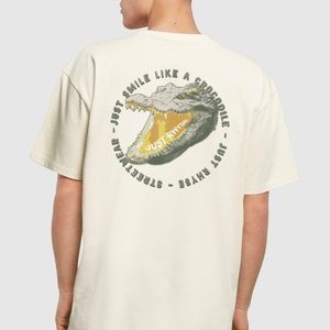 CROCODILESMILE - Print T-shirt - sand CROCODILESMILE - Print T-shirt - sand