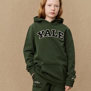 YALE HOODIE UNISEX - Sweatshirt - duffel bag green/black YALE HOODIE UNISEX - Sweatshirt - duffel bag green/black