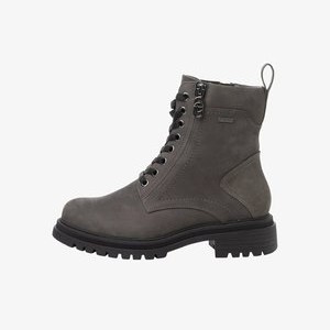 Platform ankle boots - dark grey