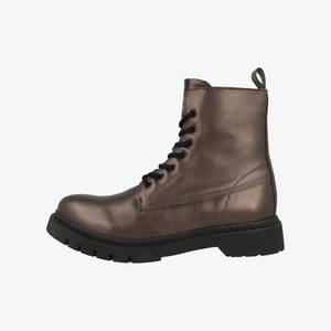 Platform ankle boots - dark bronce