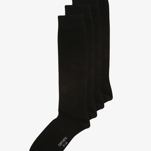 4 PACK - Knee high socks - black