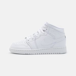 AIR 1 MID UNISEX - Basketball shoes - white AIR 1 MID UNISEX - Basketball shoes - white