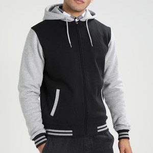 2-TONE ZIP HOODY - Zip-up sweatshirt - black/grey 2-TONE ZIP HOODY - Zip-up sweatshirt - black/grey