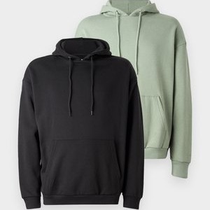 2 PACK - Sweatshirt - black/green 2 PACK - Sweatshirt - black/green