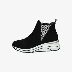 Wedge Ankle Boots - schwarz beige schwarz Wedge Ankle Boots - schwarz beige schwarz