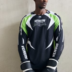 BUD - Long sleeved top - black/white/lime green BUD - Long sleeved top - black/white/lime green
