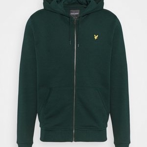 ZIP THROUGH HOODIE - Zip-up sweatshirt - dark green ZIP THROUGH HOODIE - Zip-up sweatshirt - dark green