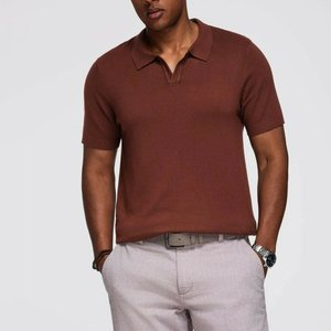 BUTTONLESS - Polo shirt - dark brown BUTTONLESS - Polo shirt - dark brown