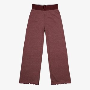 FARAH WIDE  - Trousers - crushed berry