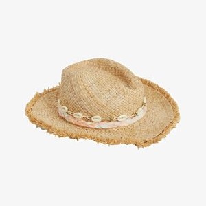 WIDE BRIM REGULAR FIT - Hat - natural beaded WIDE BRIM REGULAR FIT - Hat - natural beaded