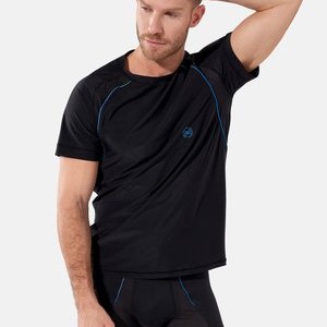 LAB CREW NECK - Print T-shirt - black LAB CREW NECK - Print T-shirt - black