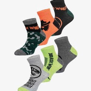 JURASSIC WORLD 6 PACK - Socks - orange JURASSIC WORLD 6 PACK - Socks - orange