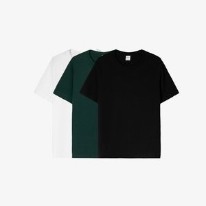 PACK OF 3 SHORT SLEEVE - Basic T-shirt - white PACK OF 3 SHORT SLEEVE - Basic T-shirt - white