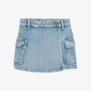Wrap skirt - light blue Wrap skirt - light blue
