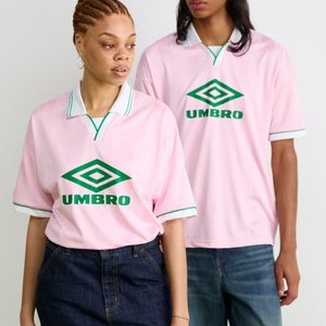 BOXY FOOTBALL UNISEX - Polo shirt - fairy tale/brilliant white/jelly bean